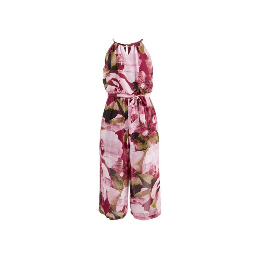 Sequin Hearts Big Girls Floral Print Jumpsuit
